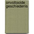 Onvoltooide geschiedenis