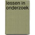 Lessen in onderzoek