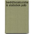 Bedrijfscalculatie & statistiek PDB