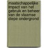 Maatschappelijke impact van het gebruik en beheer van de Vlaamse diepe ondergrond